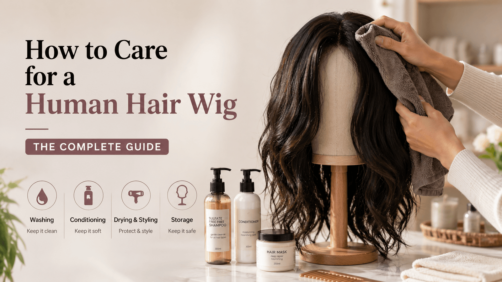 How to Care for a Human Hair Wig | Voretrade