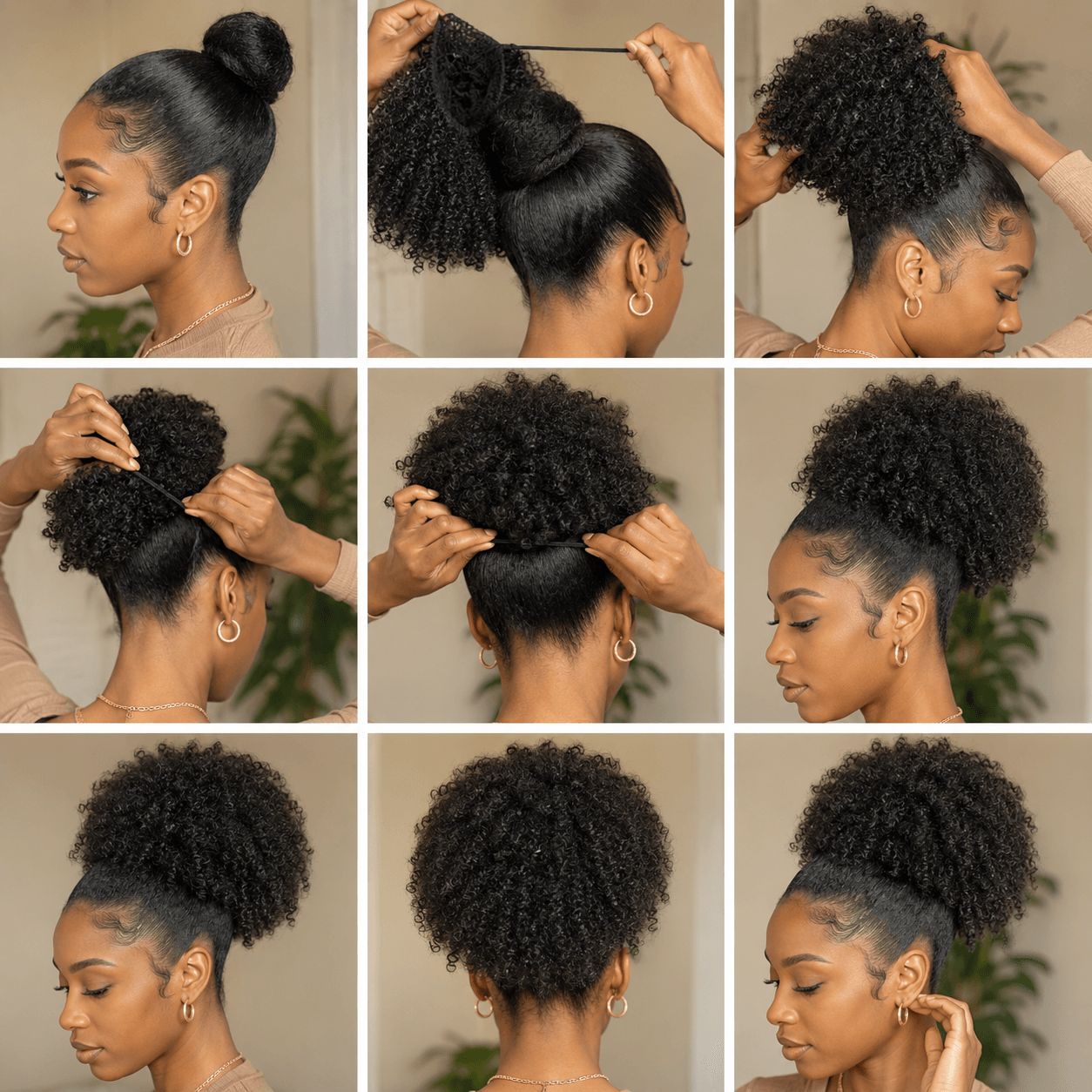 Wholesale Kinky Curly Afro Puff Ponytail Extensions – High-Quality Heat-Resistant Synthetic Hair for Women, Multi-Color 1B/4/4-33/4-30/T1B-27, Non-Dyeable, Elegant Big Wave Drawstring Hairpieces