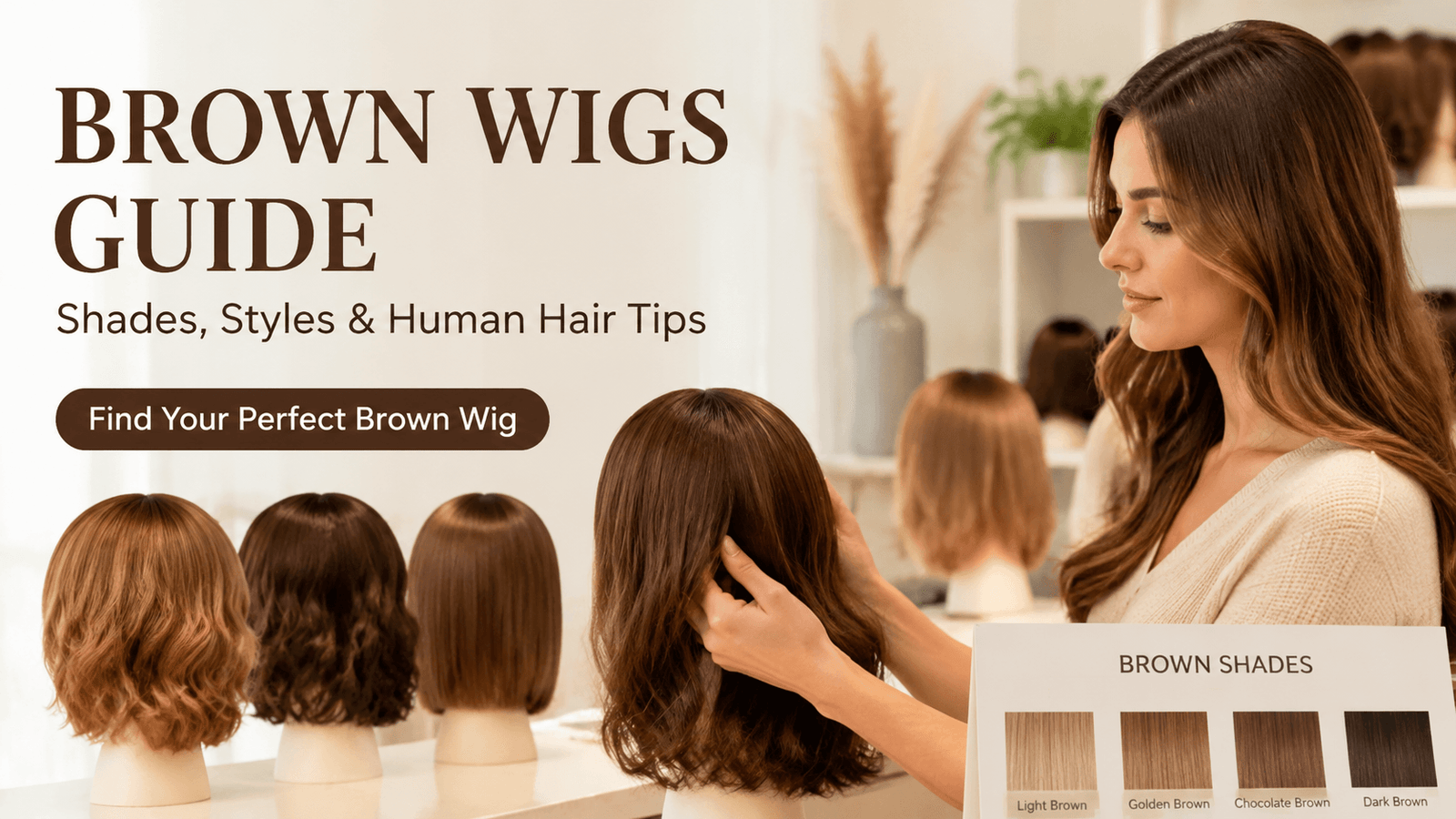 The Brown Wig Guide: Every Shade, Length, and Style — and How to Pick the One That Works for You