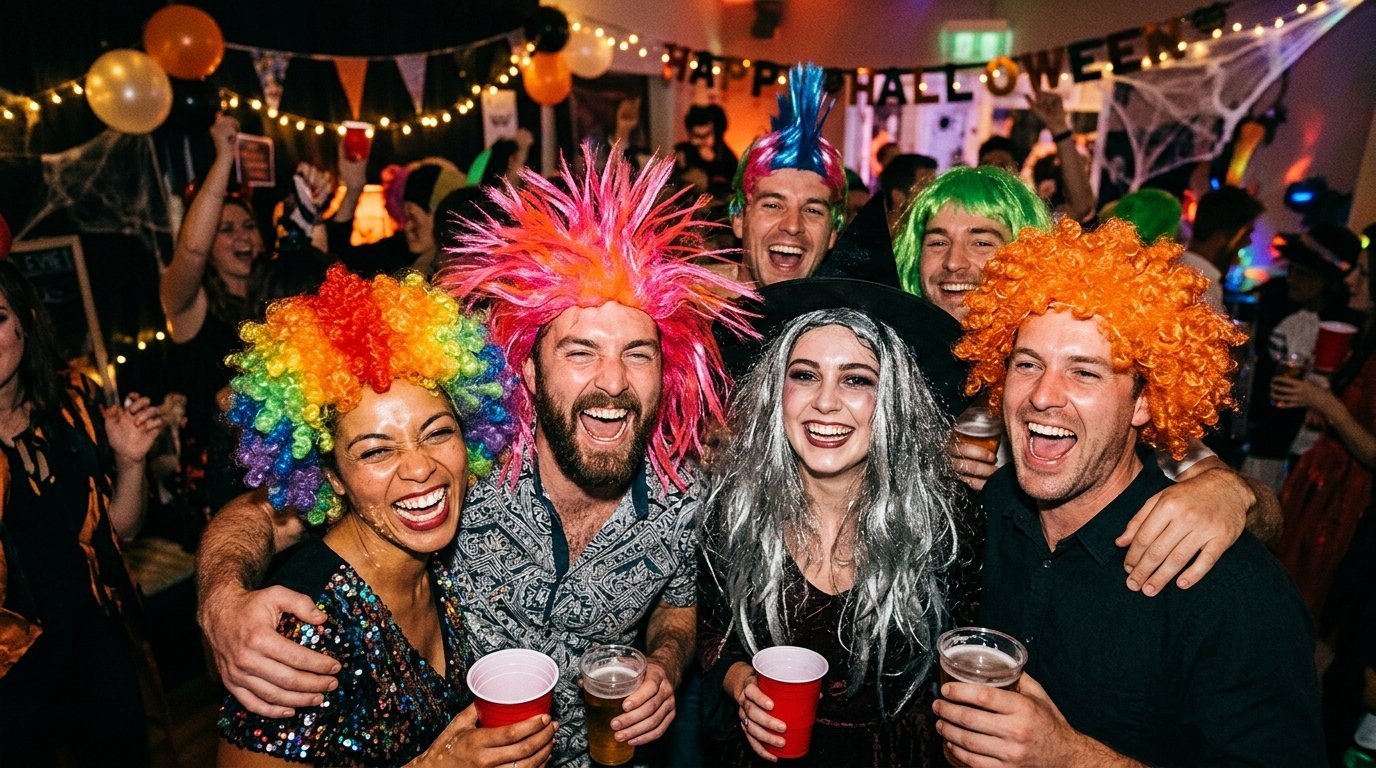 group crazy costume wigs