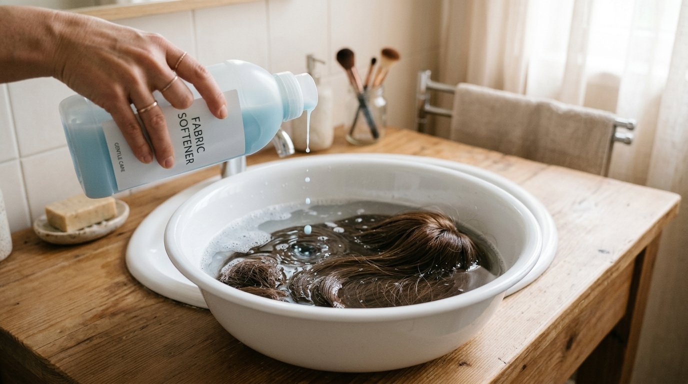 Fabric Softener for Synthetic Wigs: How to Use It, How Long to Soak, and Why It Works So Well