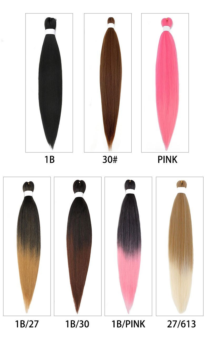 26 Inch 90g Pre Stretched EZ Braid Synthetic Hair Extensions Soft Braiding Hair