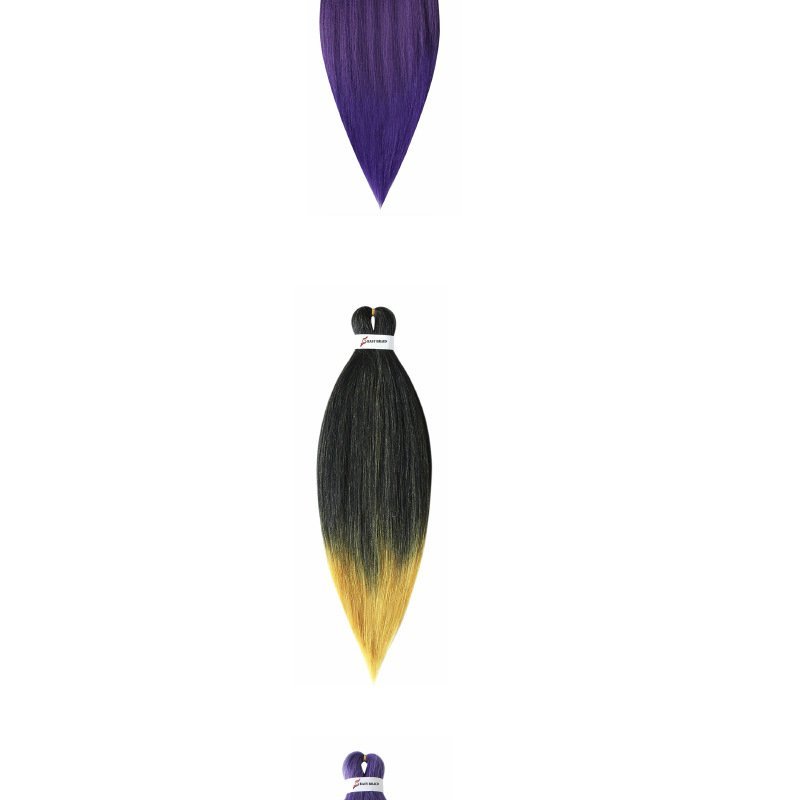 Purple Soft Low Temp Easy Braid Synthetic Hair Bundle 20 Inch 26 Inch