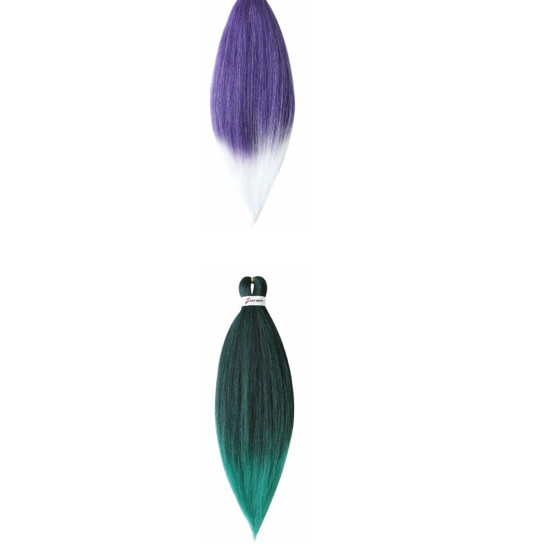 Purple Soft Low Temp Easy Braid Synthetic Hair Bundle 20 Inch 26 Inch