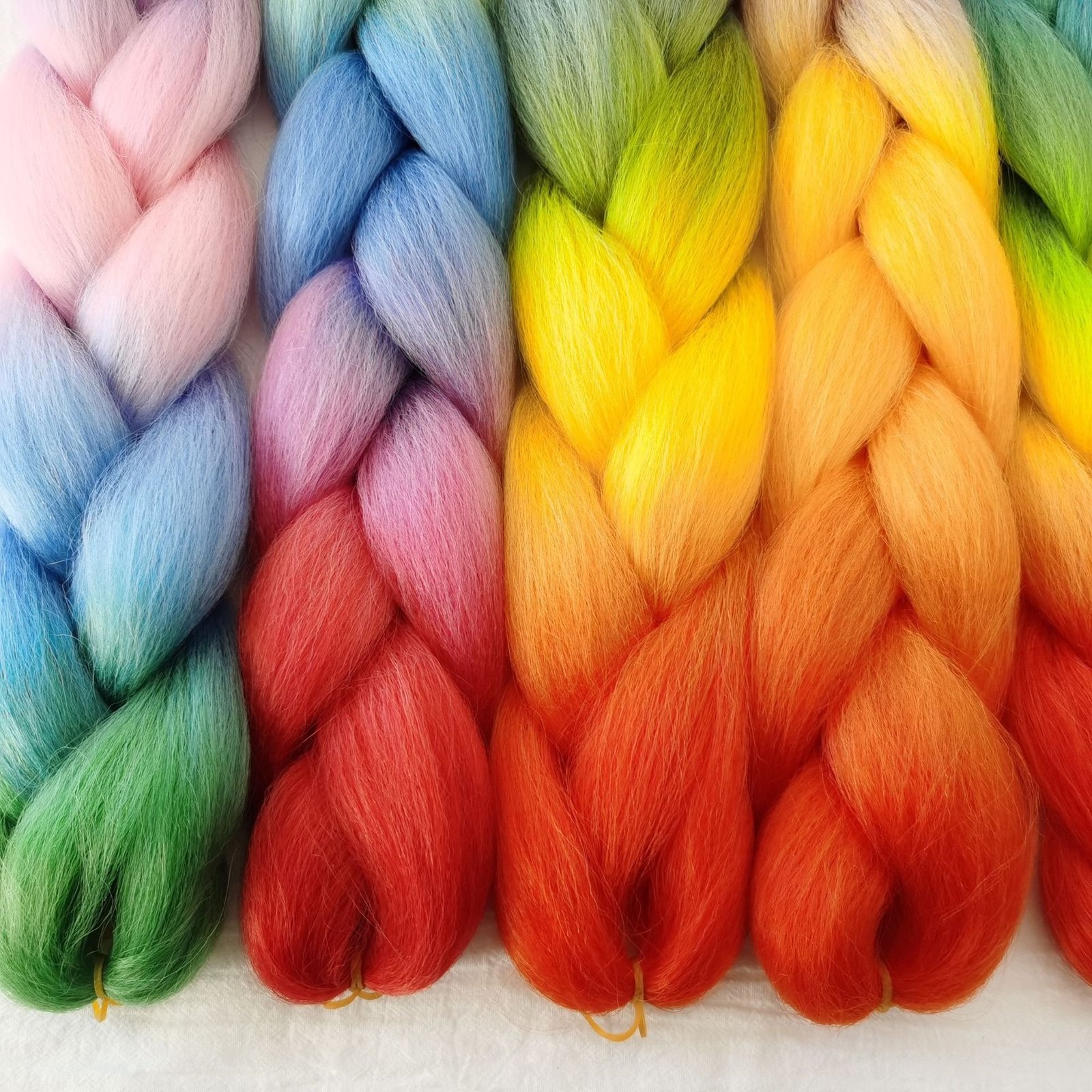 Hand Woven High Temp Jumbo Braid Synthetic Hair Extensions Braid Strand