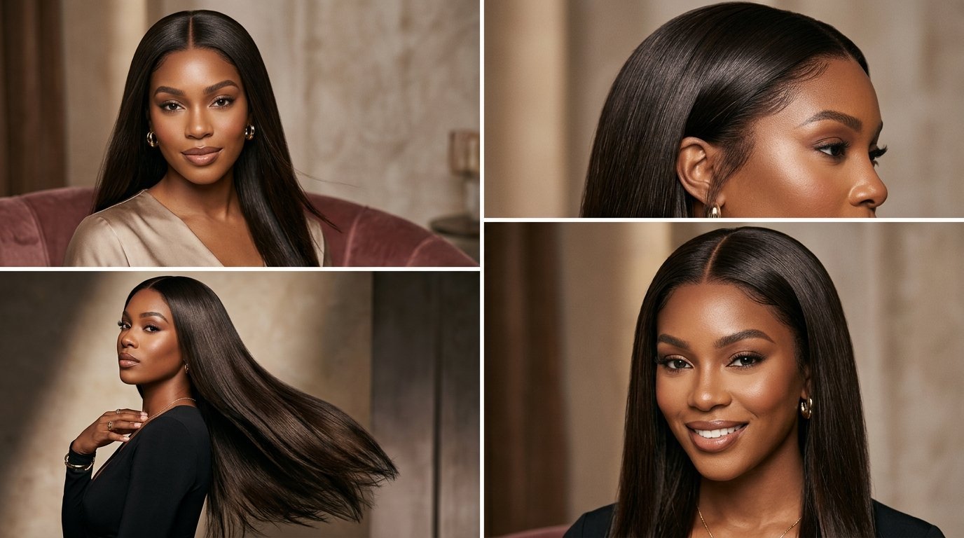 Straight Middle Part Frontal Wigs: How to Achieve a Sleek, Natural Look