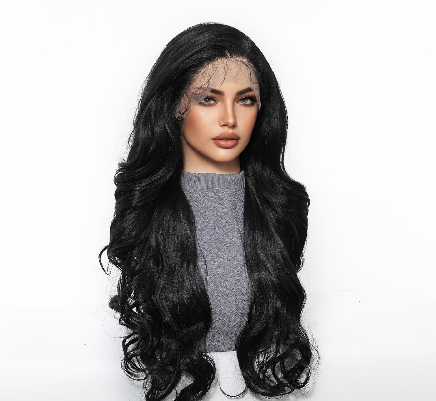 13x6 Futura Front Lace Middle Part Body Wave Synthetic Wig SWLF8002