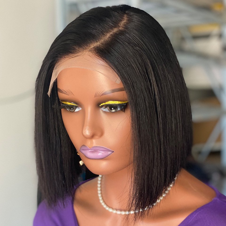 100 Percent Raw Vietnamese Single Donor Human Hair Bone Straight Lace Wig