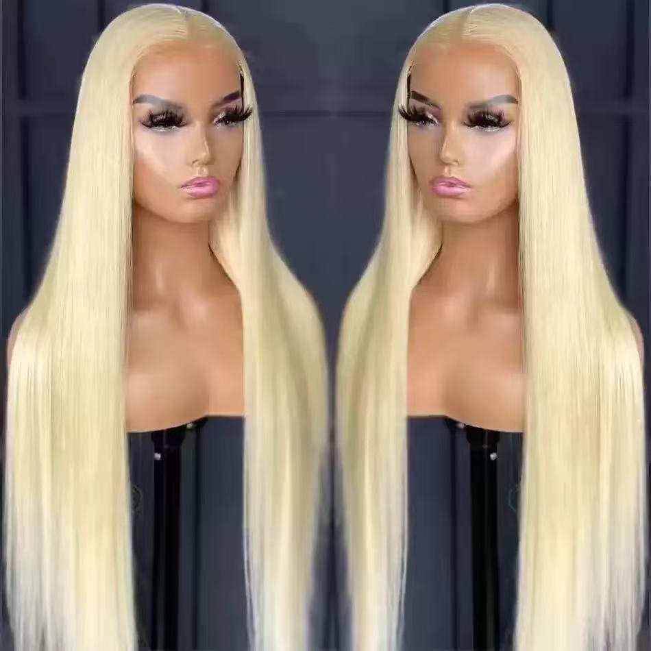 Double Drawn Bone Straight Bob 13x4cm Scalp Lace Synthetic Wig Model 081