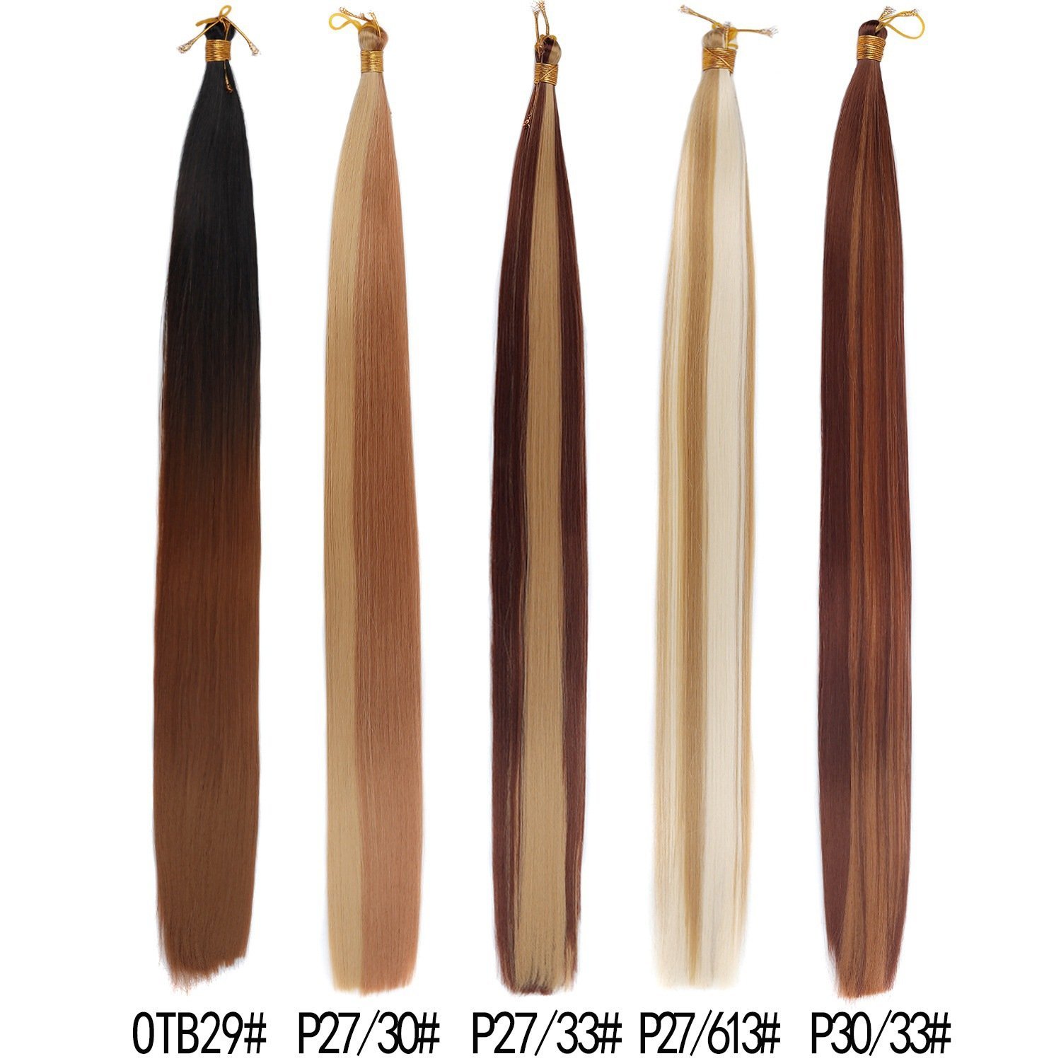 24 to 28 Inch Bone Straight Braiding Hair Synthetic Extensions Bundle Model 001