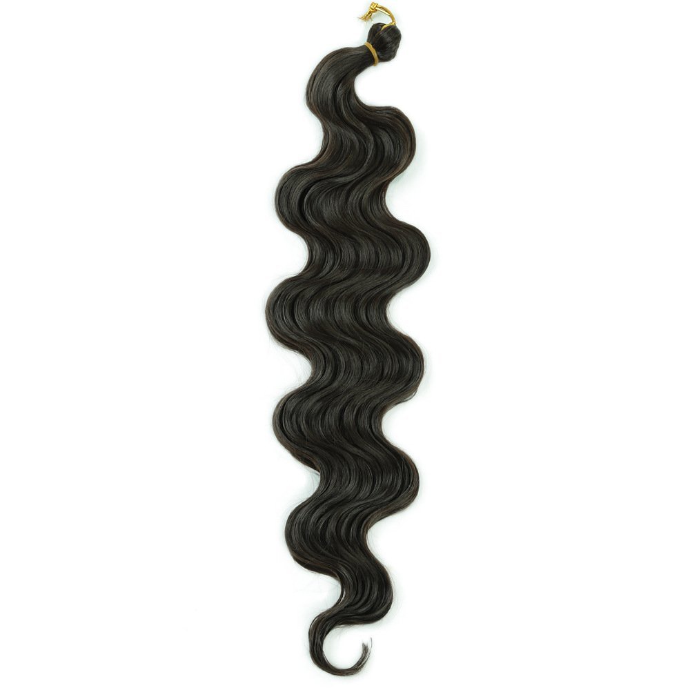 24 Inch Body Wave Synthetic Hair Bundle 100g for Crochet and Weave Extensions