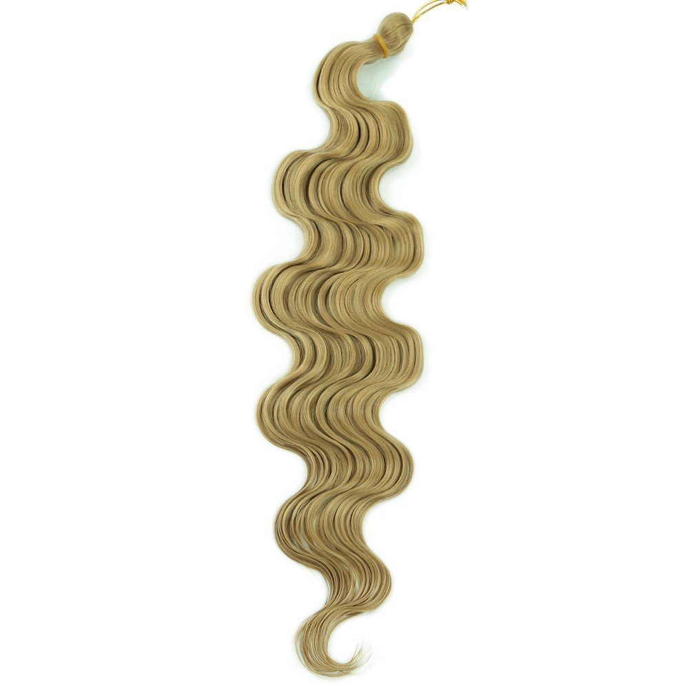 24 Inch Body Wave Synthetic Hair Bundle 100g for Crochet and Weave Extensions