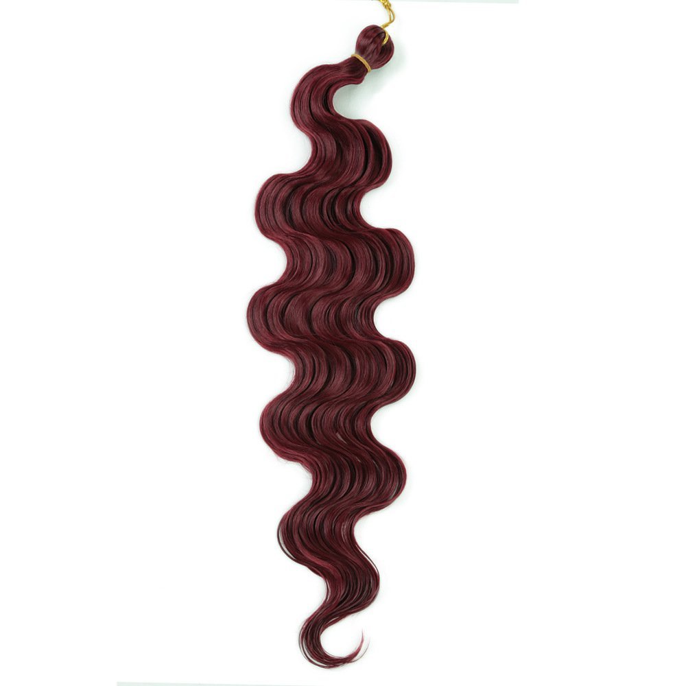 24 Inch Body Wave Synthetic Hair Bundle 100g for Crochet and Weave Extensions
