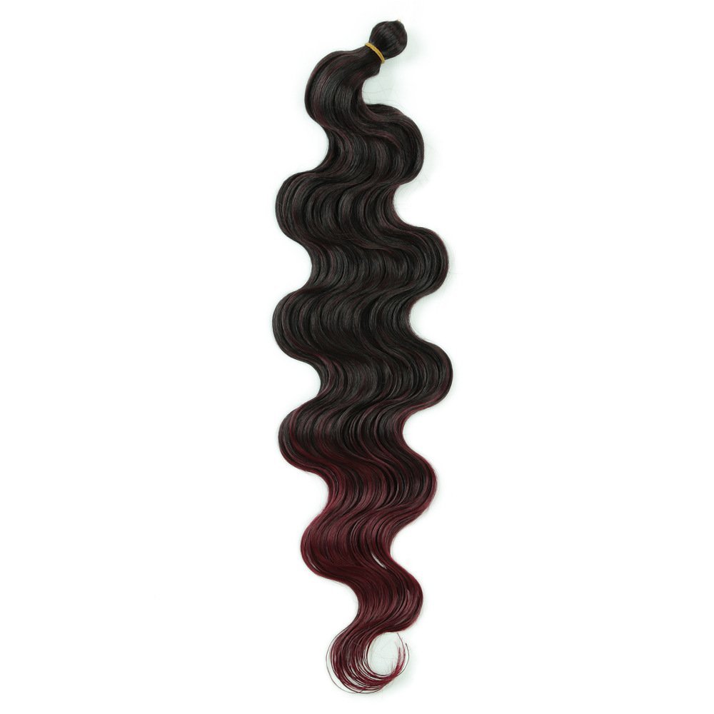 24 Inch Body Wave Synthetic Hair Bundle 100g for Crochet and Weave Extensions