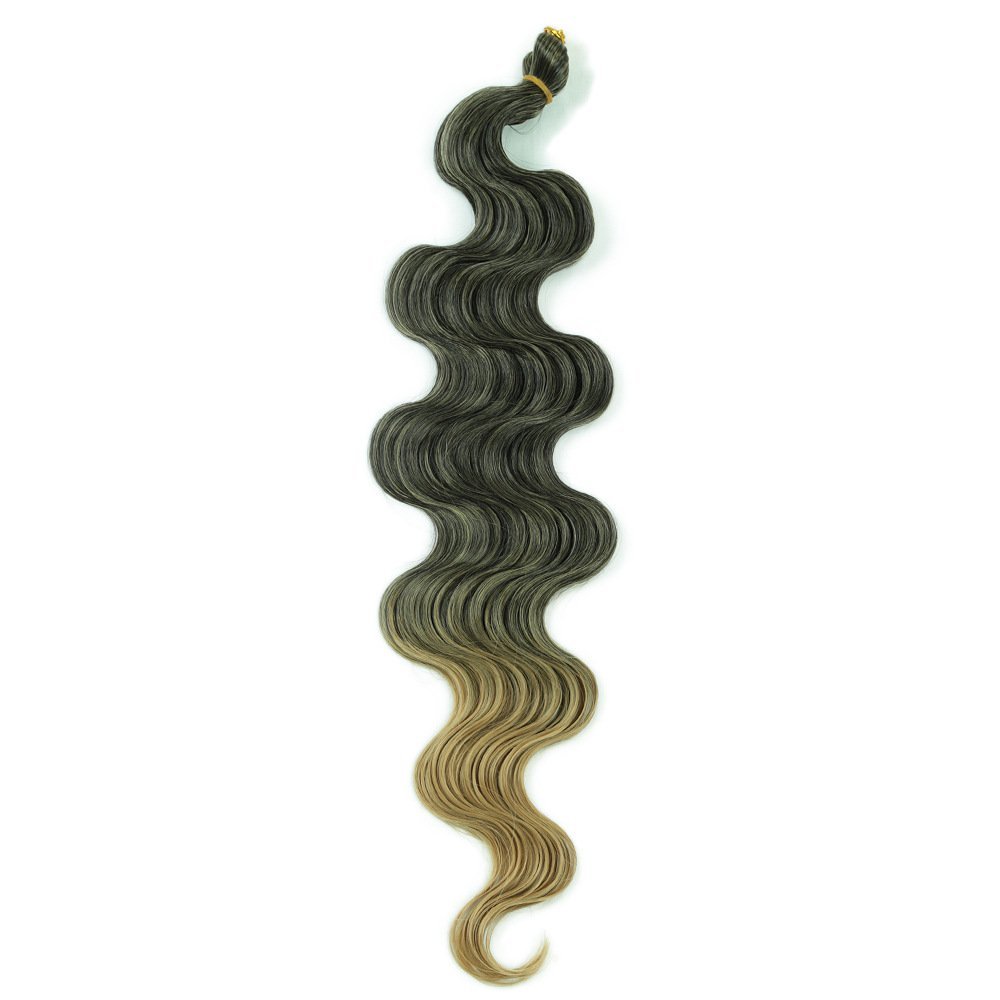 24 Inch Body Wave Synthetic Hair Bundle 100g for Crochet and Weave Extensions
