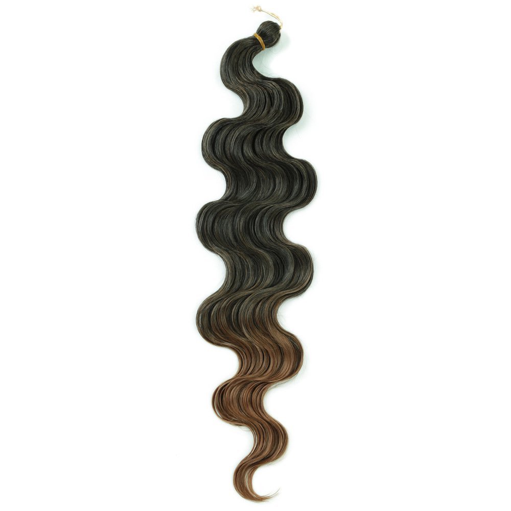 24 Inch Body Wave Synthetic Hair Bundle 100g for Crochet and Weave Extensions