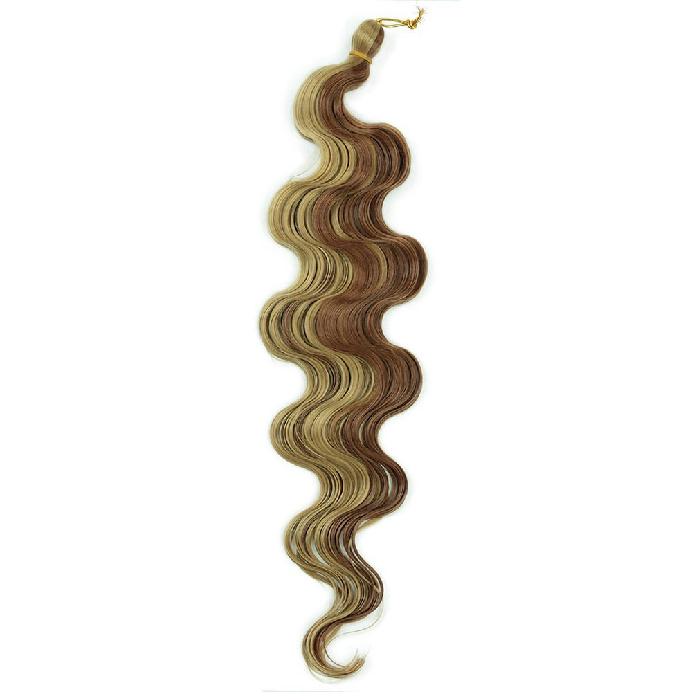 24 Inch Body Wave Synthetic Hair Bundle 100g for Crochet and Weave Extensions