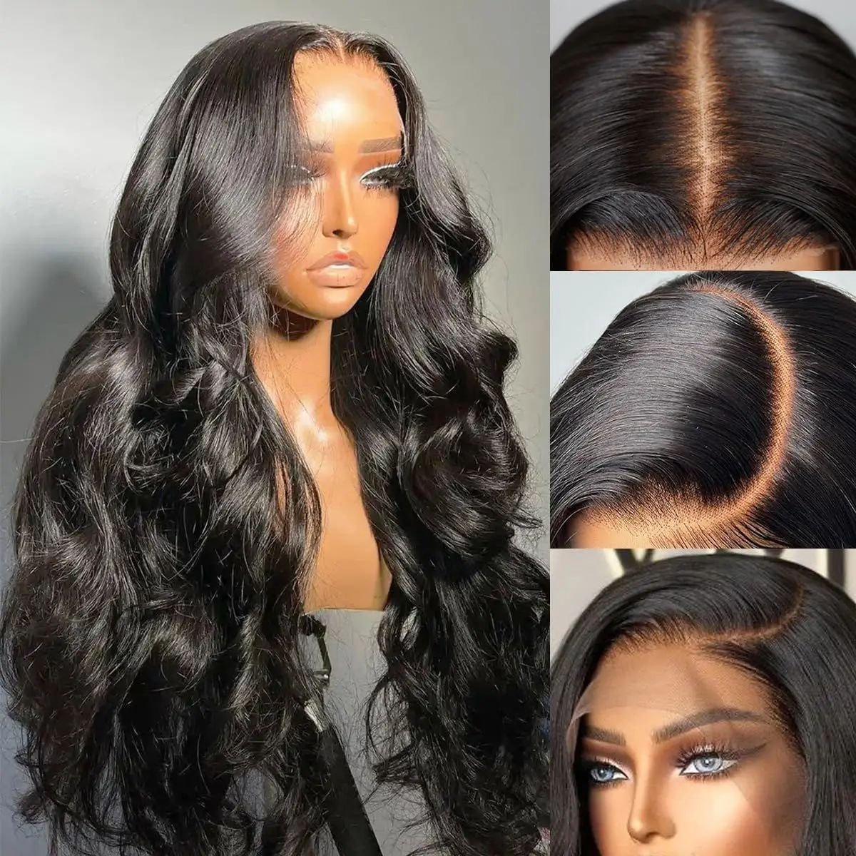 13x4 Lace Frontal Long Body Wave Synthetic Wig 70cm 260g Model B01