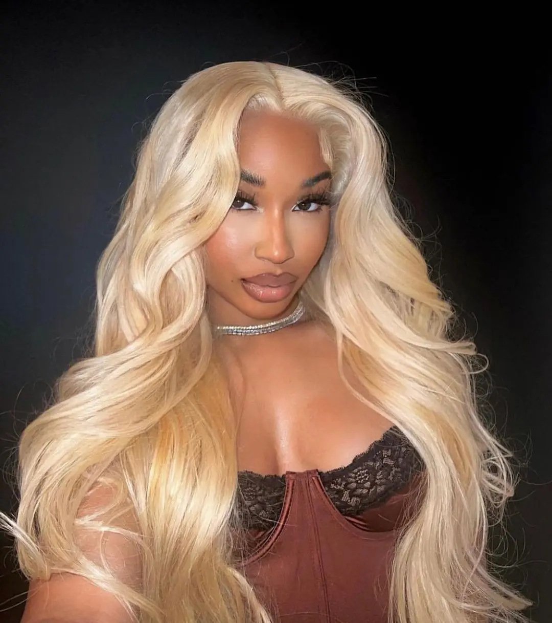 13x4 Lace Frontal Long Body Wave Synthetic Wig 70cm 260g Model B01