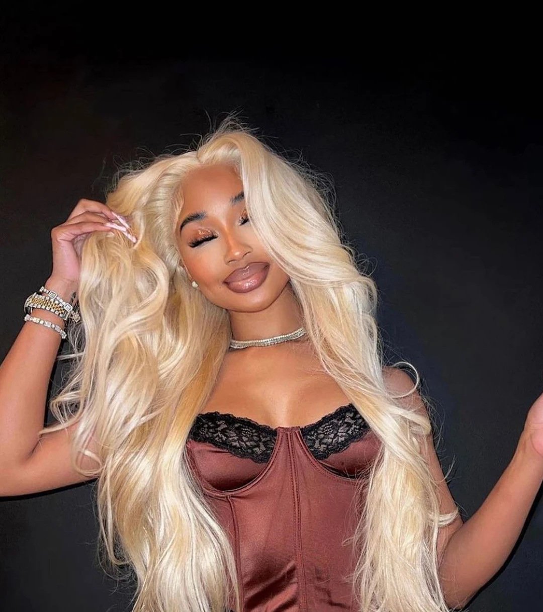 13x4 Lace Frontal Long Body Wave Synthetic Wig 70cm 260g Model B01