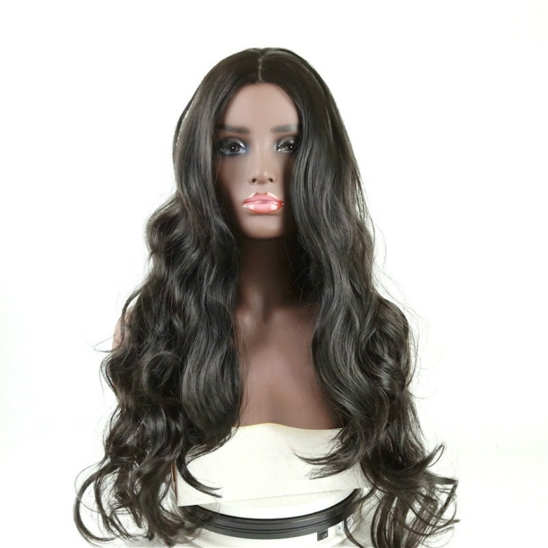 Middle Part Long Body Wave Synthetic Wig 68cm 240g Model 103F