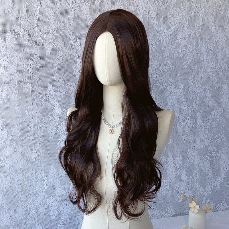 Middle Part Long Body Wave Synthetic Wig 68cm 240g Model 103F
