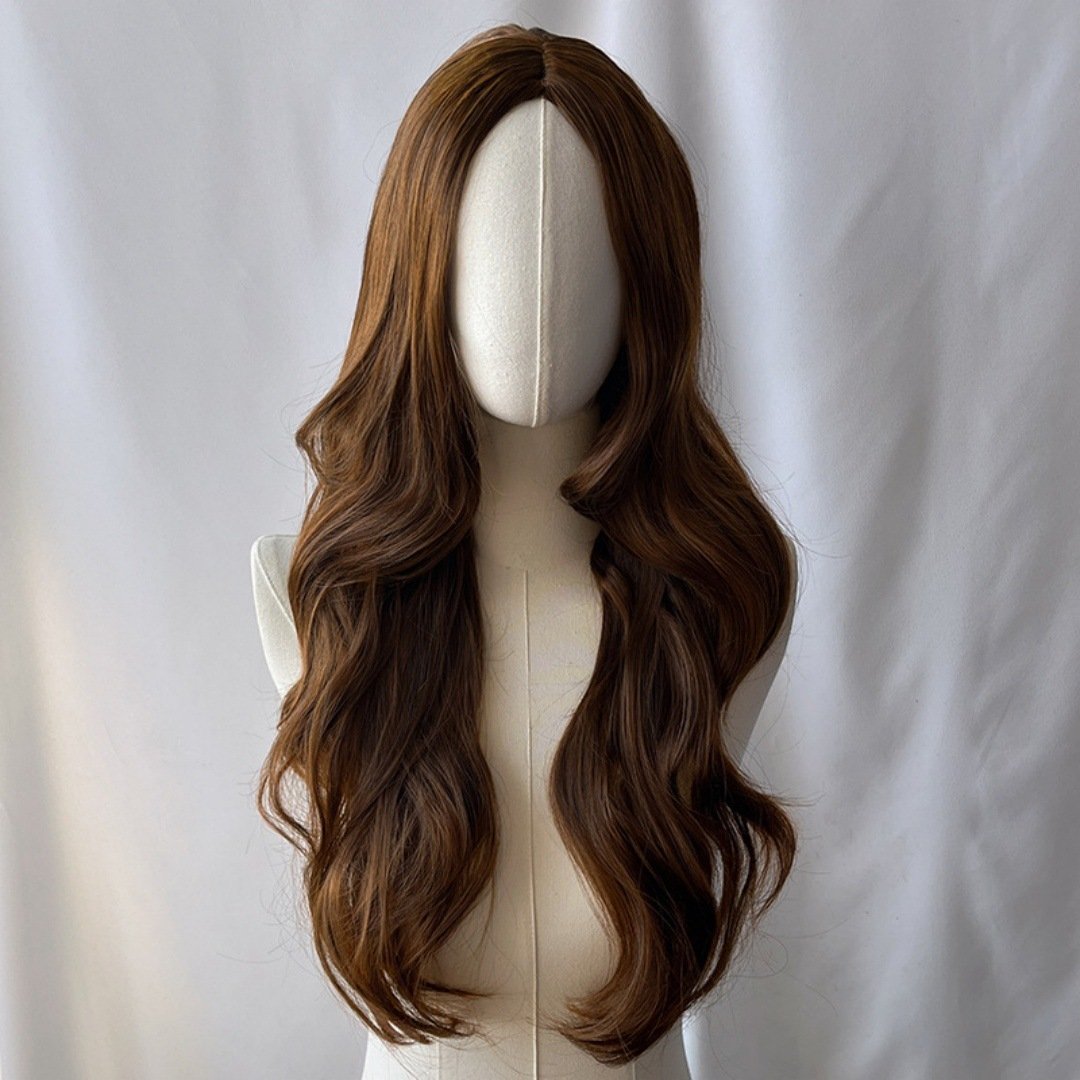 Middle Part Long Body Wave Synthetic Wig 68cm 240g Model 103F